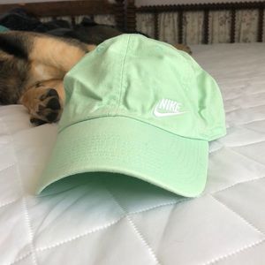 Bright green Nike hat